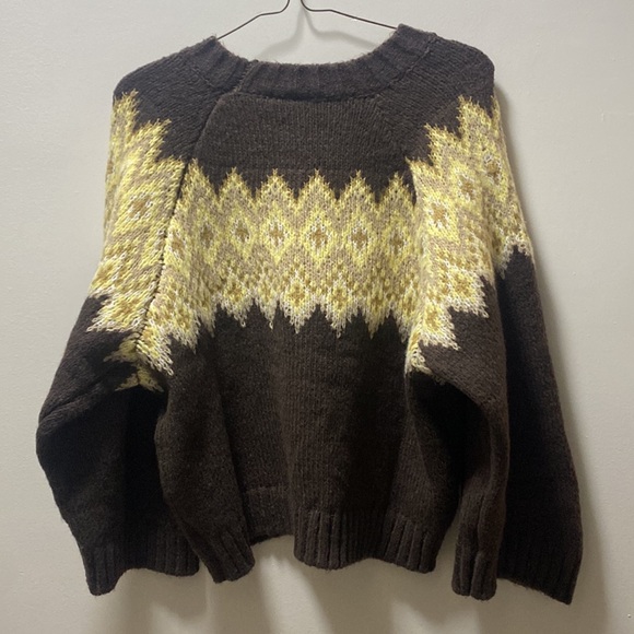 H&M Brown Jacquard Knit Sweater - Picture 4 of 4